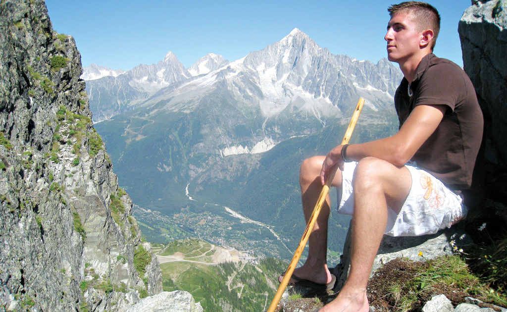 Steeven Ballein hiking near his home town in France. Steeven Ballein hiking near his home town in France.
